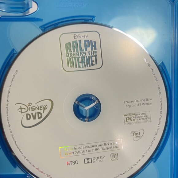 RALPH BREAKS THE INTERNET [Blu Ray + DVD] with Digital Code Very Good Condition - Picture 3 of 5
